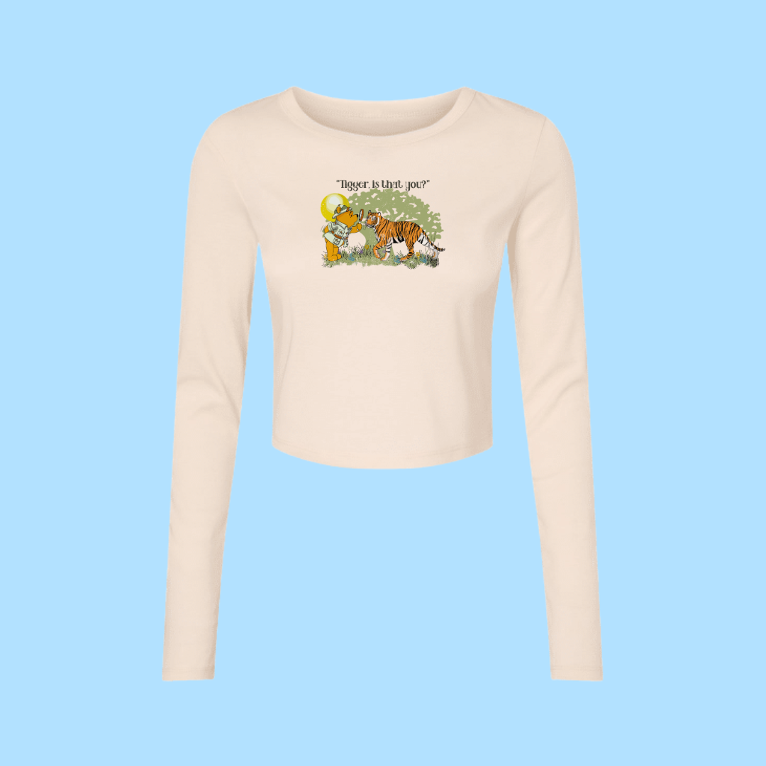 Is That You? Cropped Long Sleeve Tee