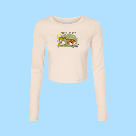 Is That You? Cropped Long Sleeve Tee