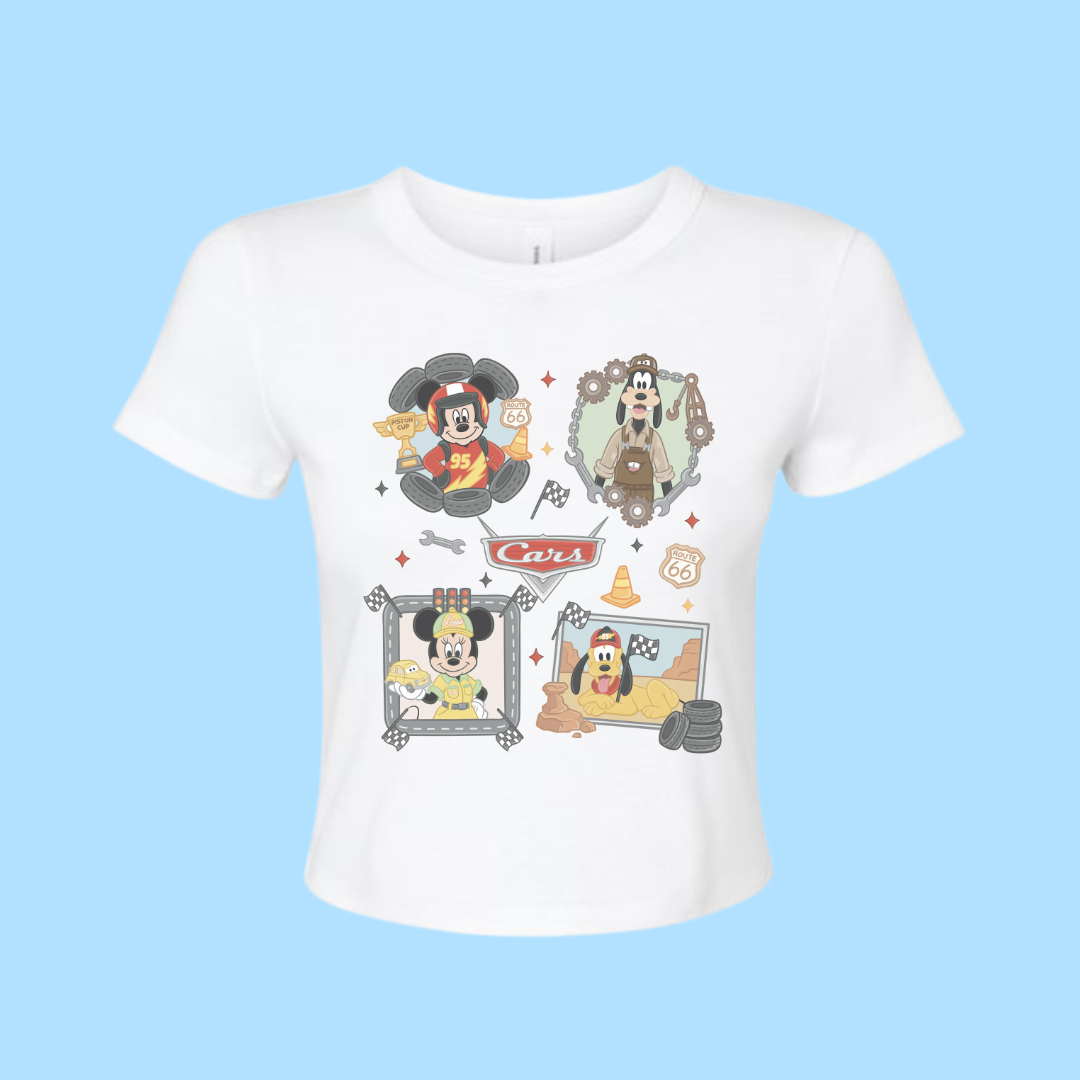 Cars Cropped Tee
