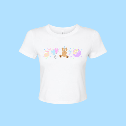 Celebration Bear Cropped Tee