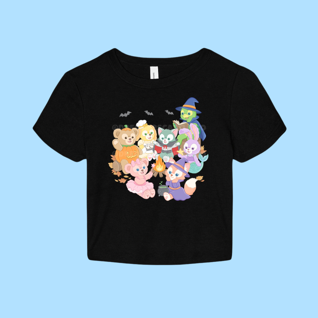 Beary Spooky Cropped Tee