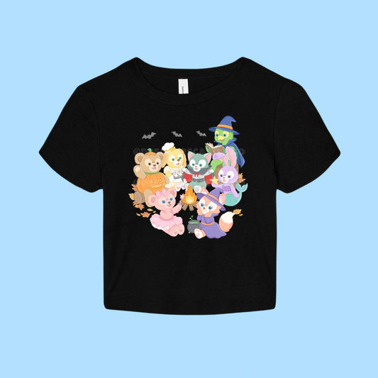 Beary Spooky Cropped Tee