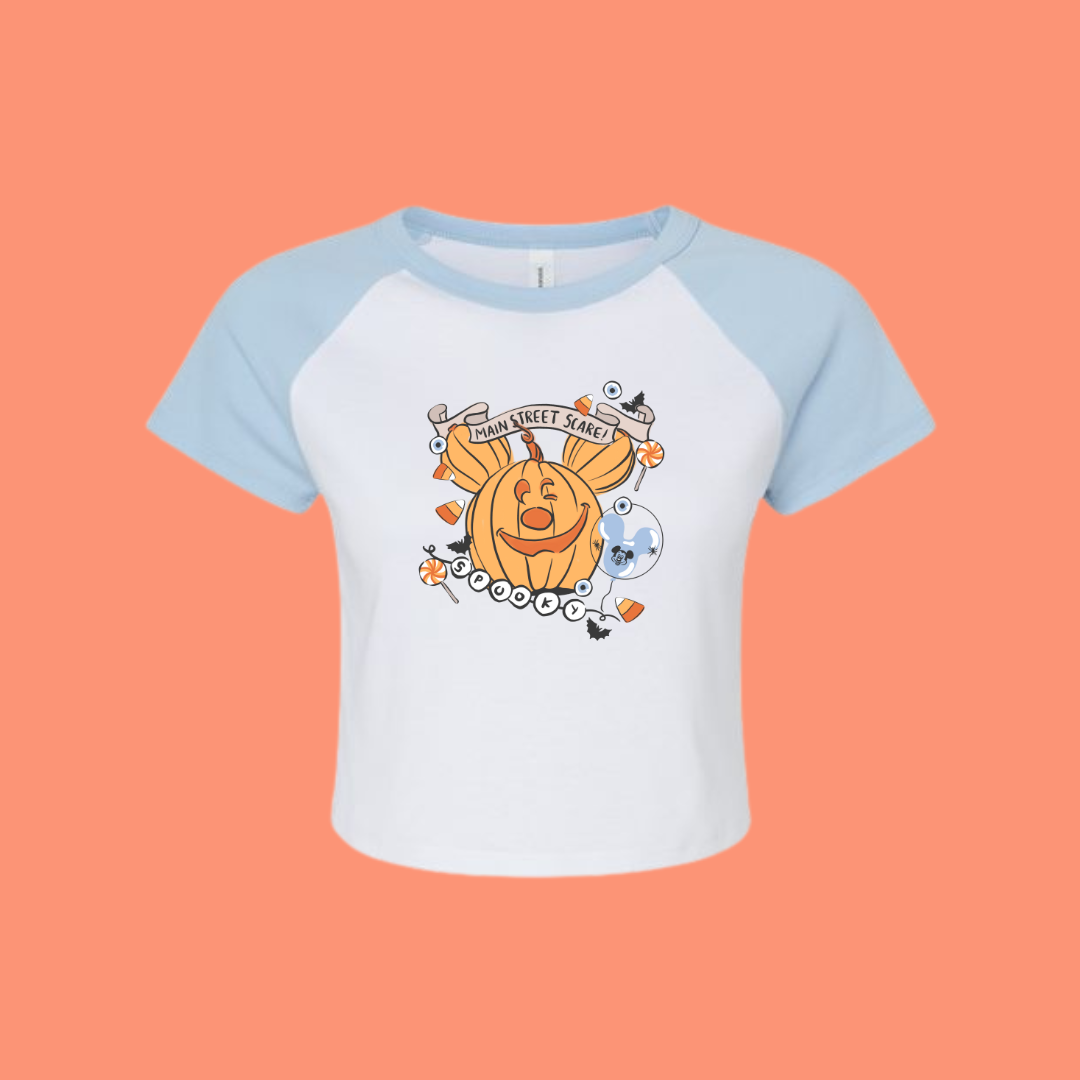 Main Street Pumpkin Cropped Tee