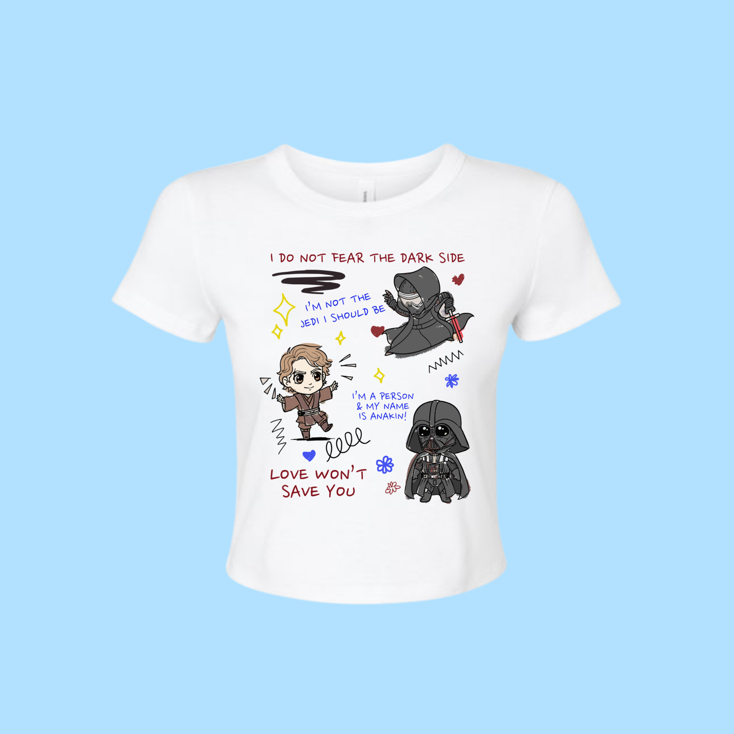 From Jedi To Sith Lord Cropped Tee