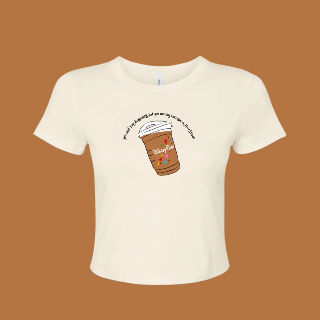 Coffee on Main Street Cropped Tee